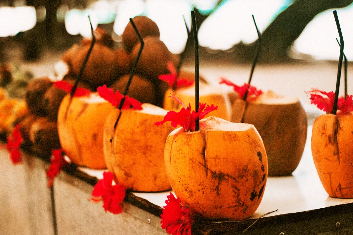 Fresh Coconut Drinks in Seychelles