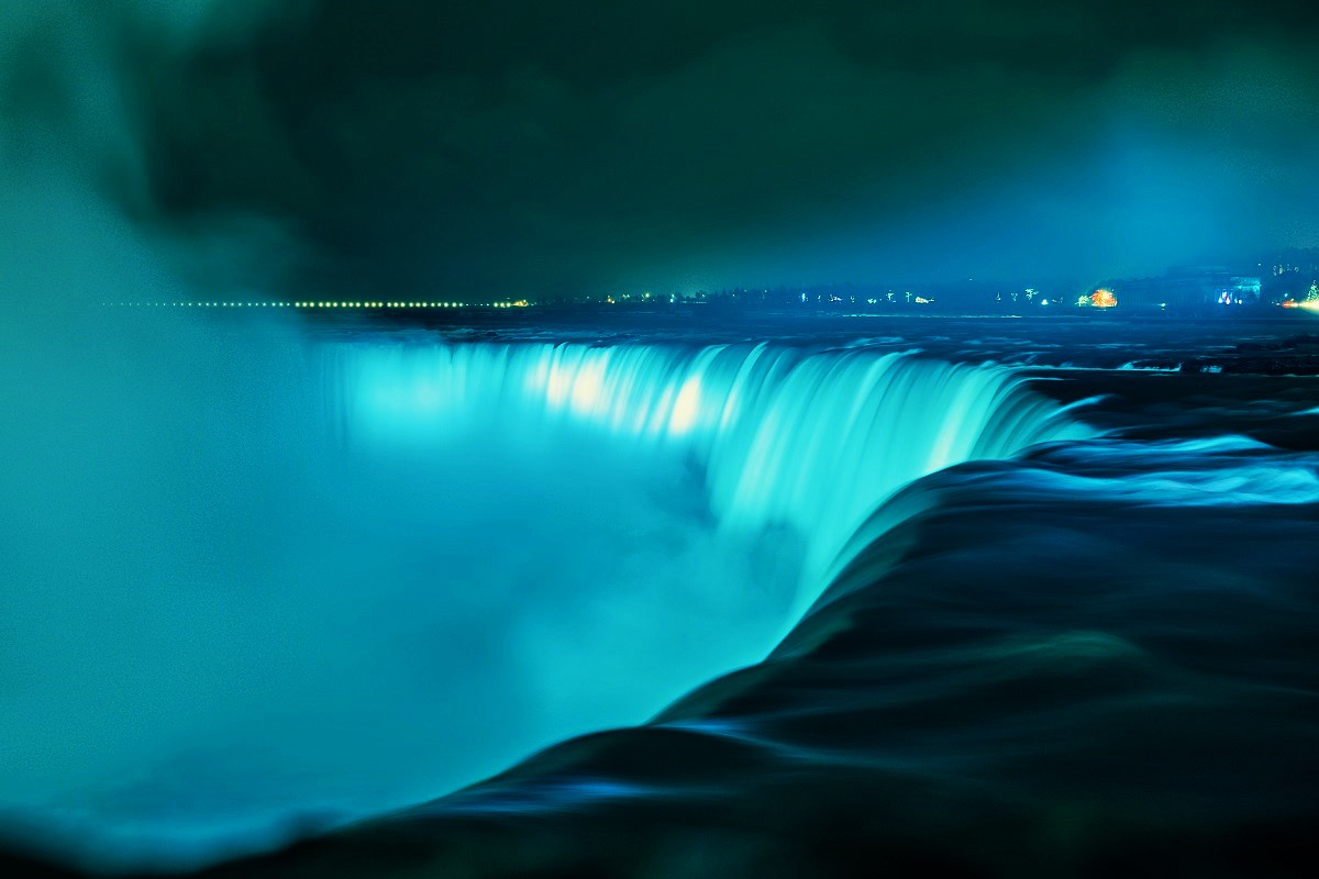 Illumination of Niagara Falls